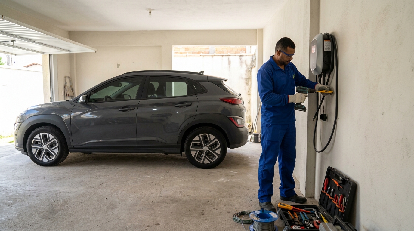 Instalacao de carregador de carro eletrico em Gravataí‑RS