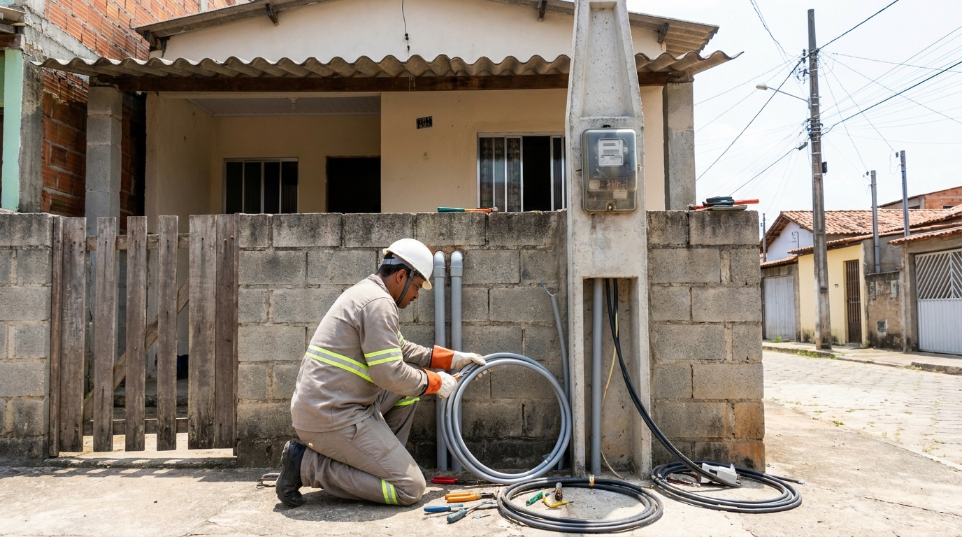 Instalacao de padrao de energia residencial em Gravataí‑RS